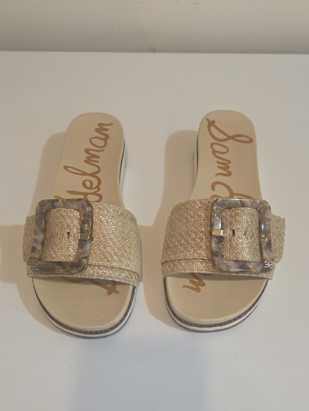 Sam Edelman Women's Ariane Slide Sandal 1.5" Wedge Heel 9 - Picture 3 of 8